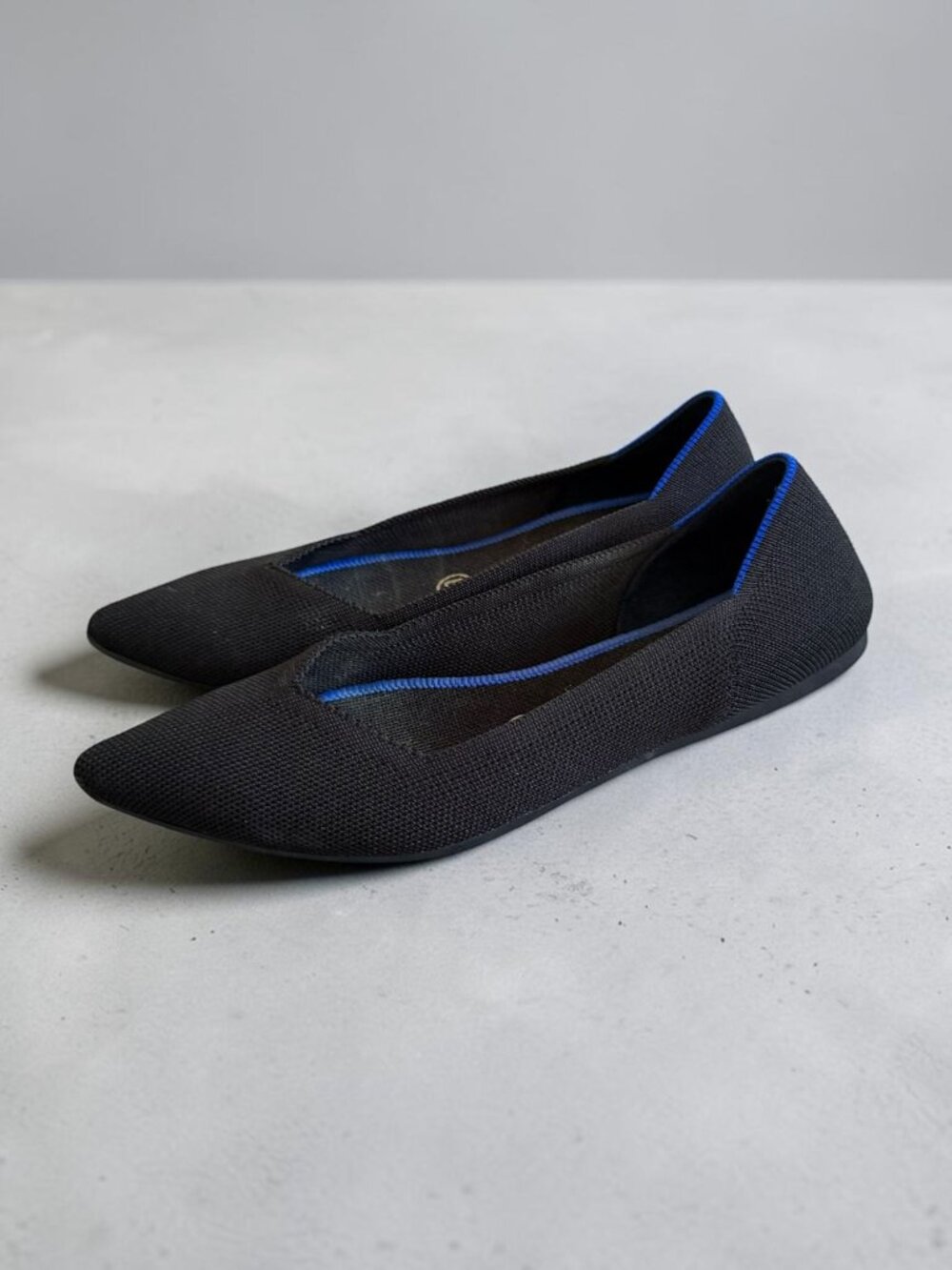 ROTHYS Women’s Black Pointed Toe Flats Size 8.5